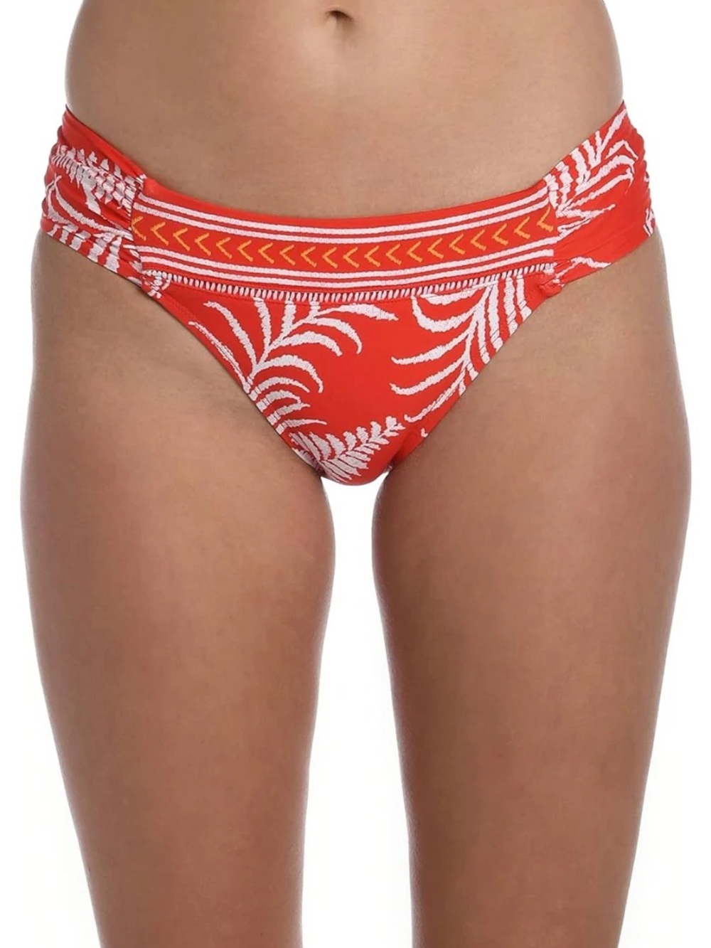 LA BLANCA Hipster Bottom - Cherry Tropical Tapestry Nwot